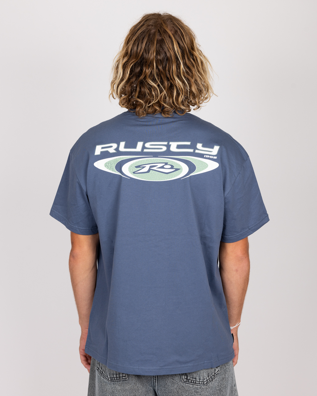 Rusty Irie Eye Short Sleeve Tee - China Blue - Sun Diego Boardshop