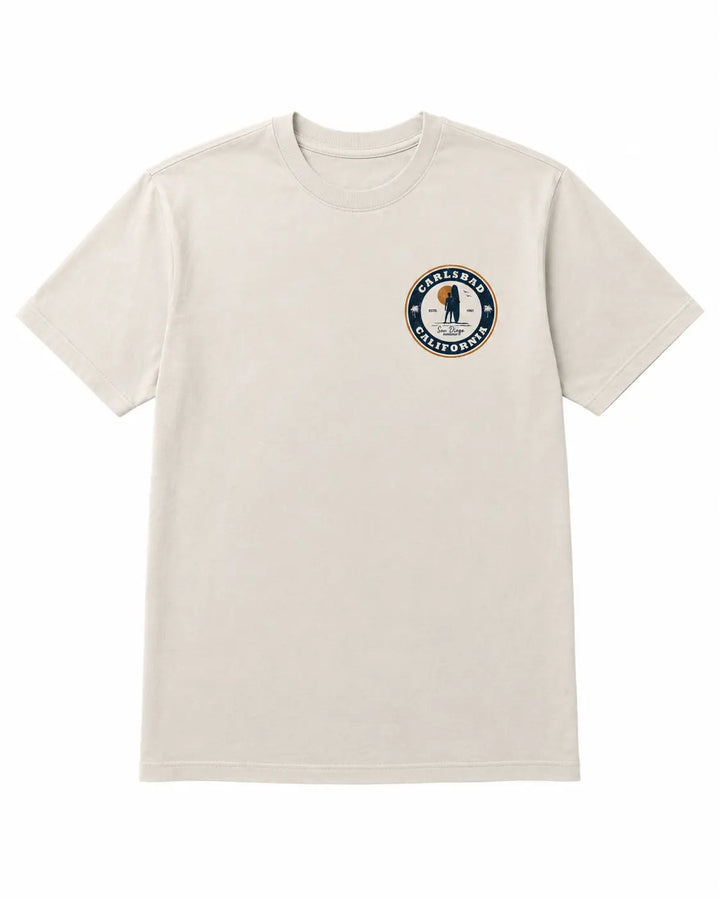 SunDiego Men's Carlsbad Surf Check Tee - Pigment Ivory