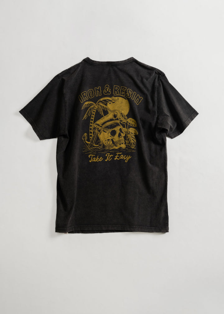 Iron & Resin Take It Easy Pocket Tee - BLACK - Sun Diego Boardshop