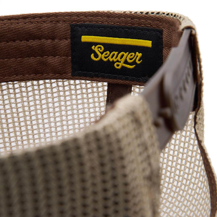 Seager Men's Herd Trucker Snapback - Tan/Brown