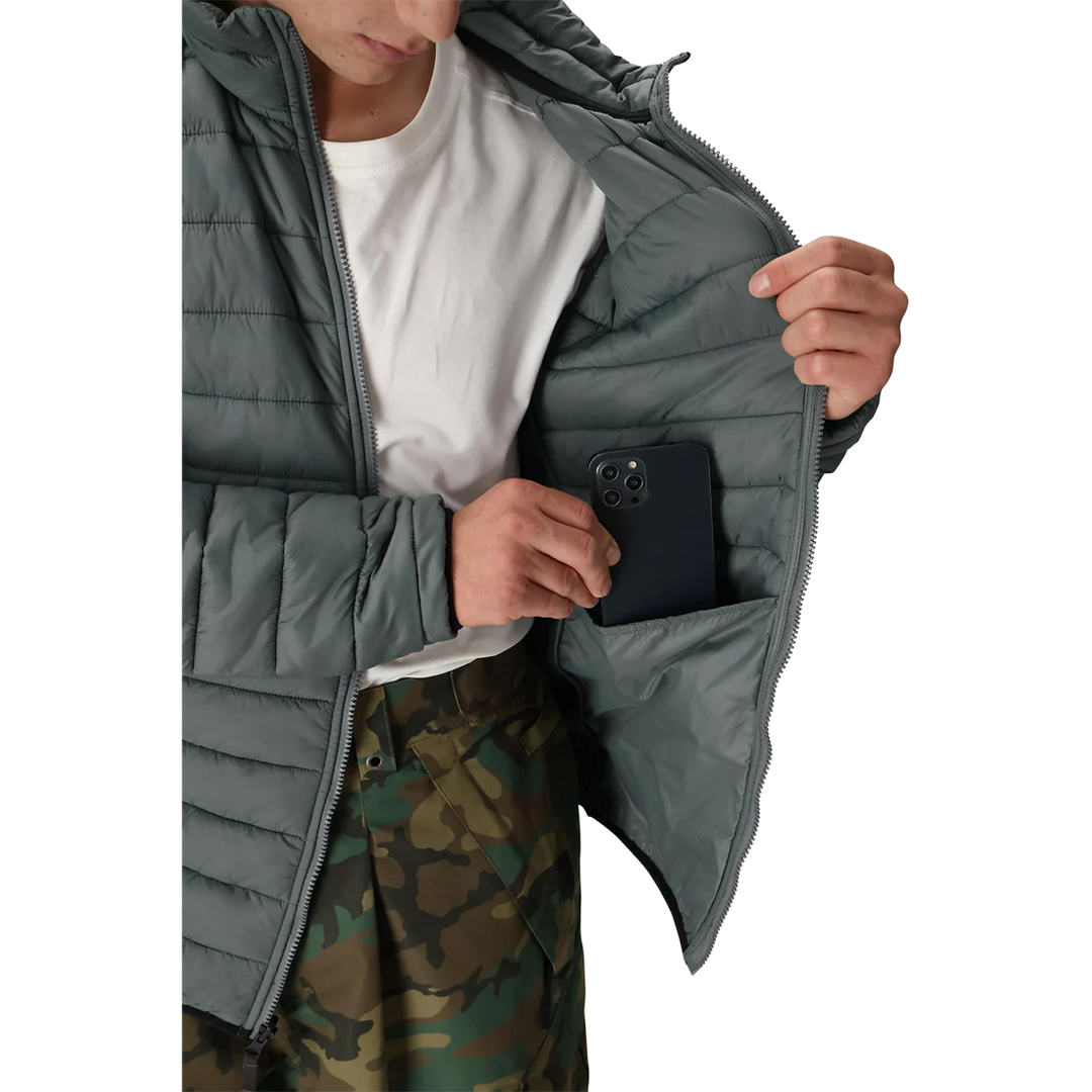 686 Thermal Puff Jacket - Rhino Grey - Sun Diego Boardshop