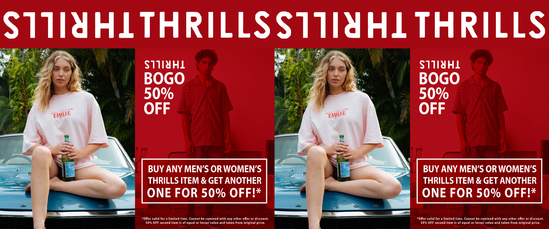 Thrills BOGO 50% Off Sale