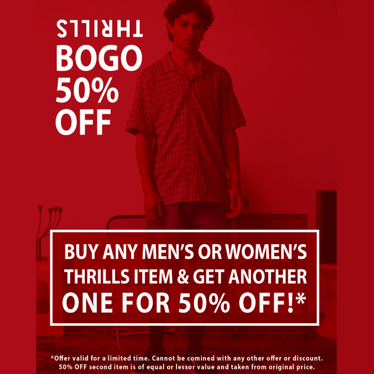 Thrills BOGO 50% Off Sale