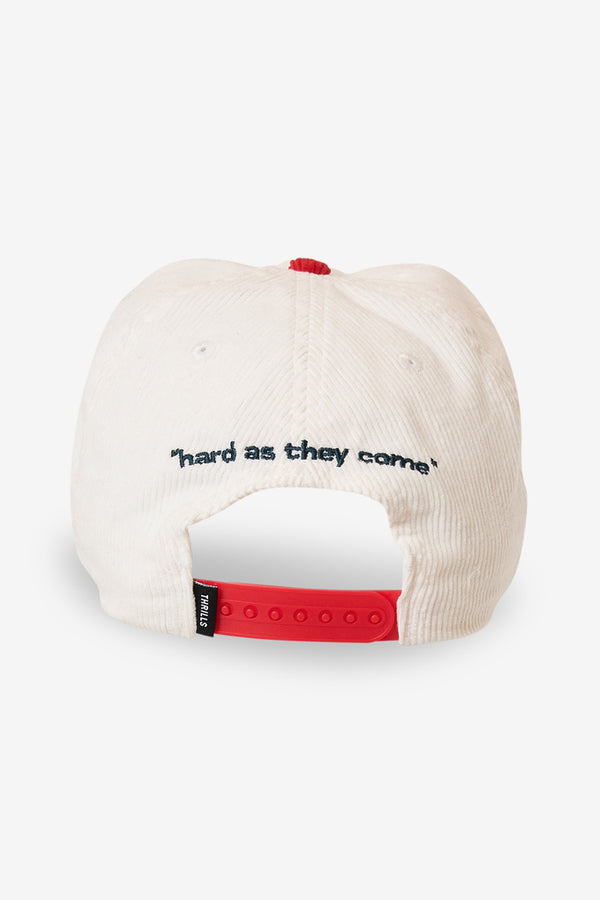 THRILLS Hard As They Come 5 Panel Cap - HERITAGE WHITE - Sun Diego Boardshop