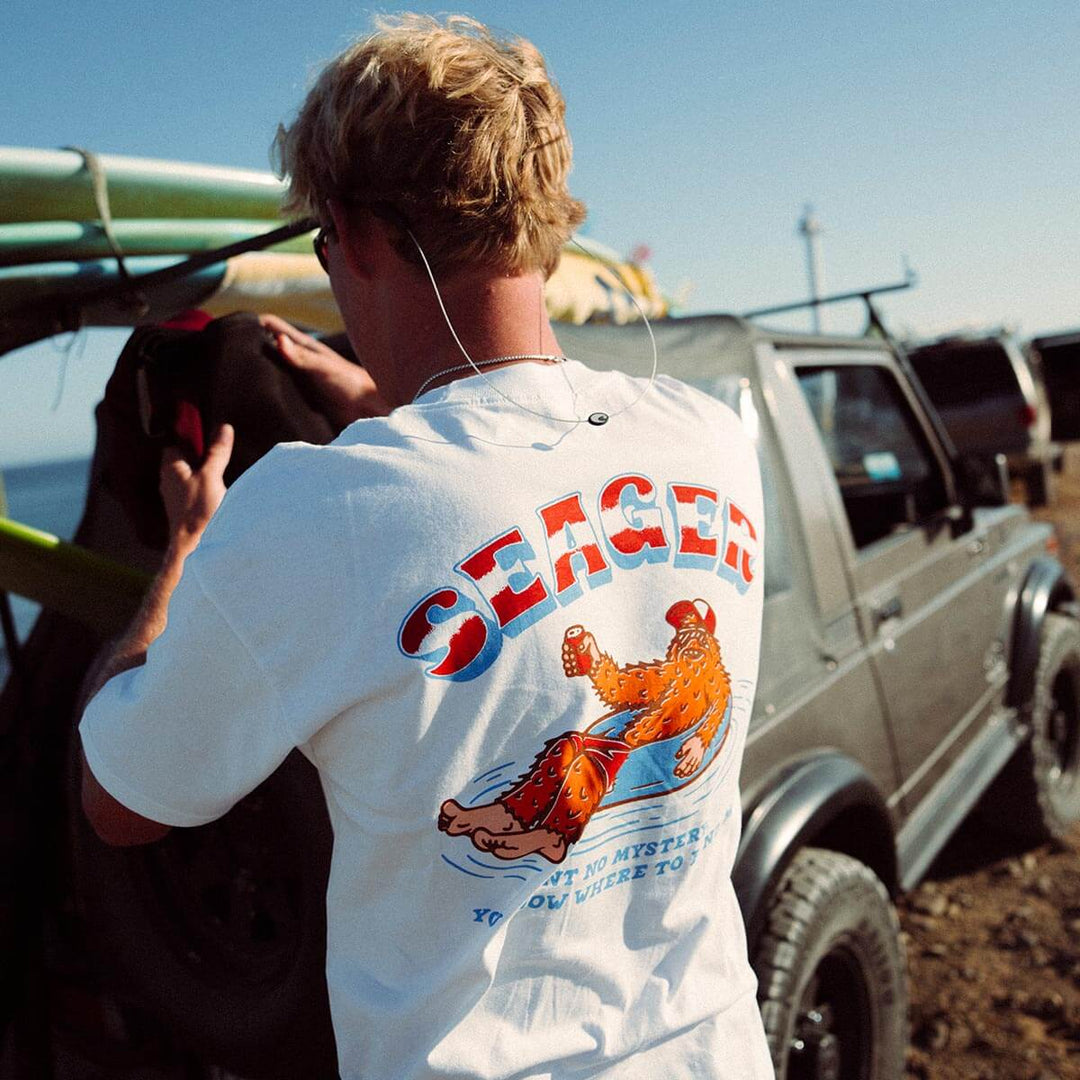 Seager Men's Tubular Tee - White - Sun Diego Boardshop
