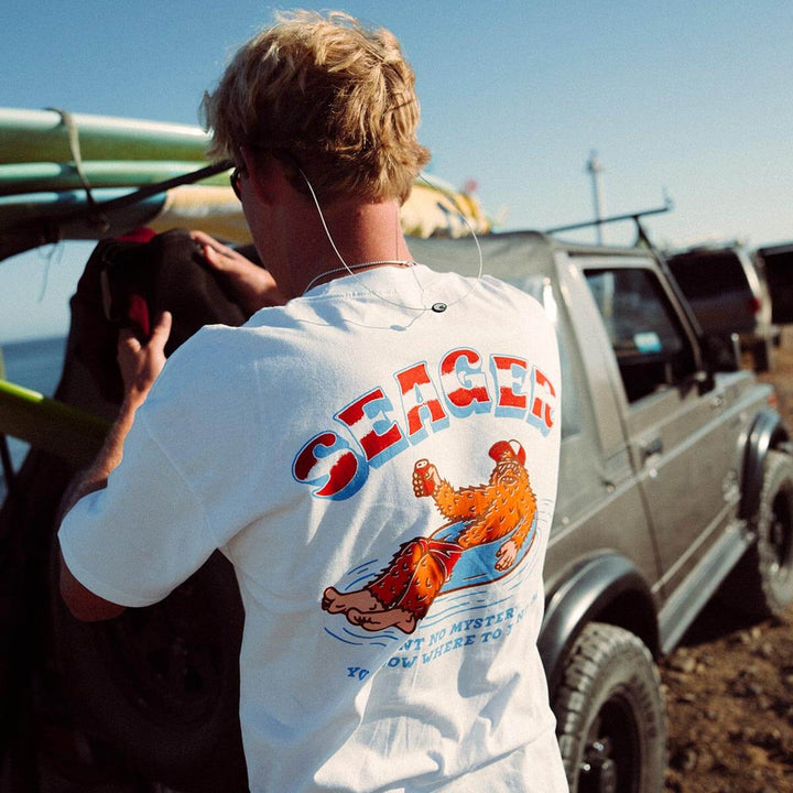 Seager Men's Tubular Tee - White - Sun Diego Boardshop