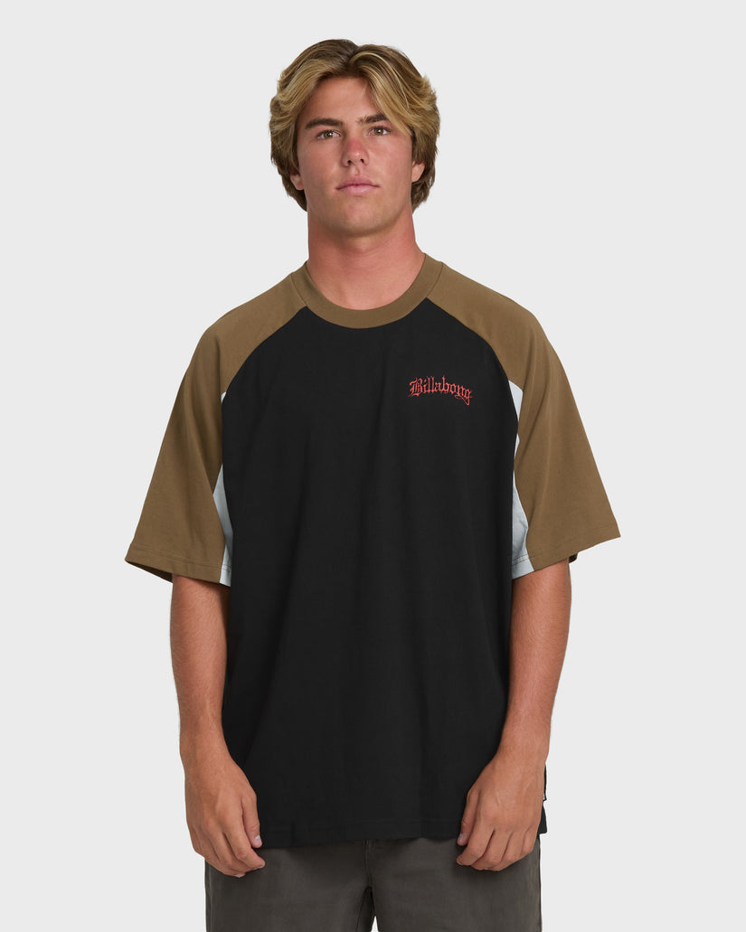 Billabong Men's Immortal System OG Short Sleeve Knit T-Shirt - Black - Sun Diego Boardshop