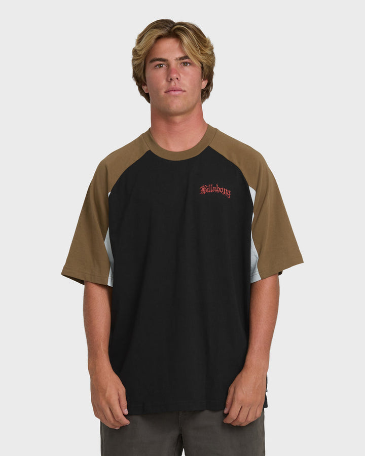 Billabong Men's Immortal System OG Short Sleeve Knit T-Shirt - Black - Sun Diego Boardshop
