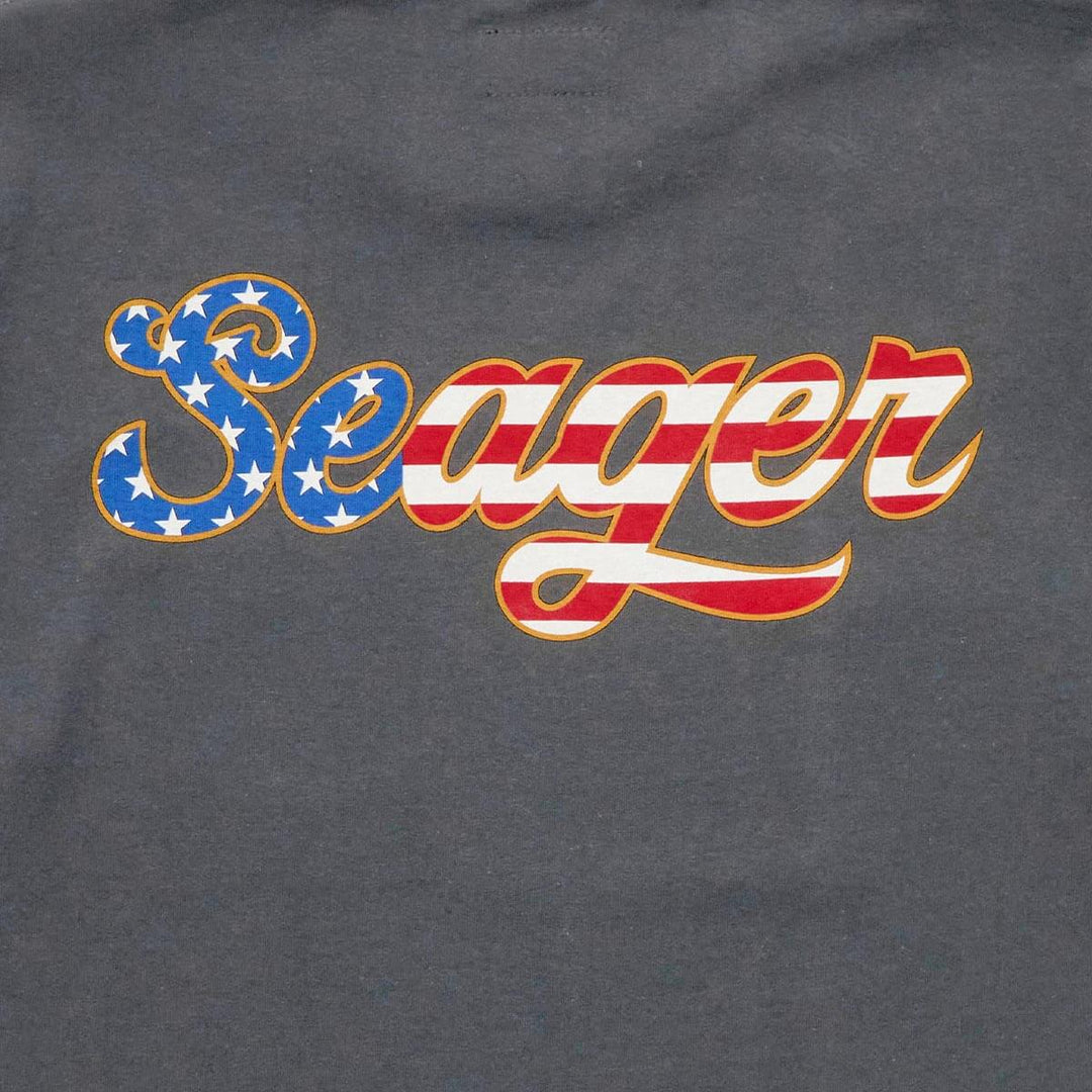 Seager Men's USA Russ Tee - Vintage Black