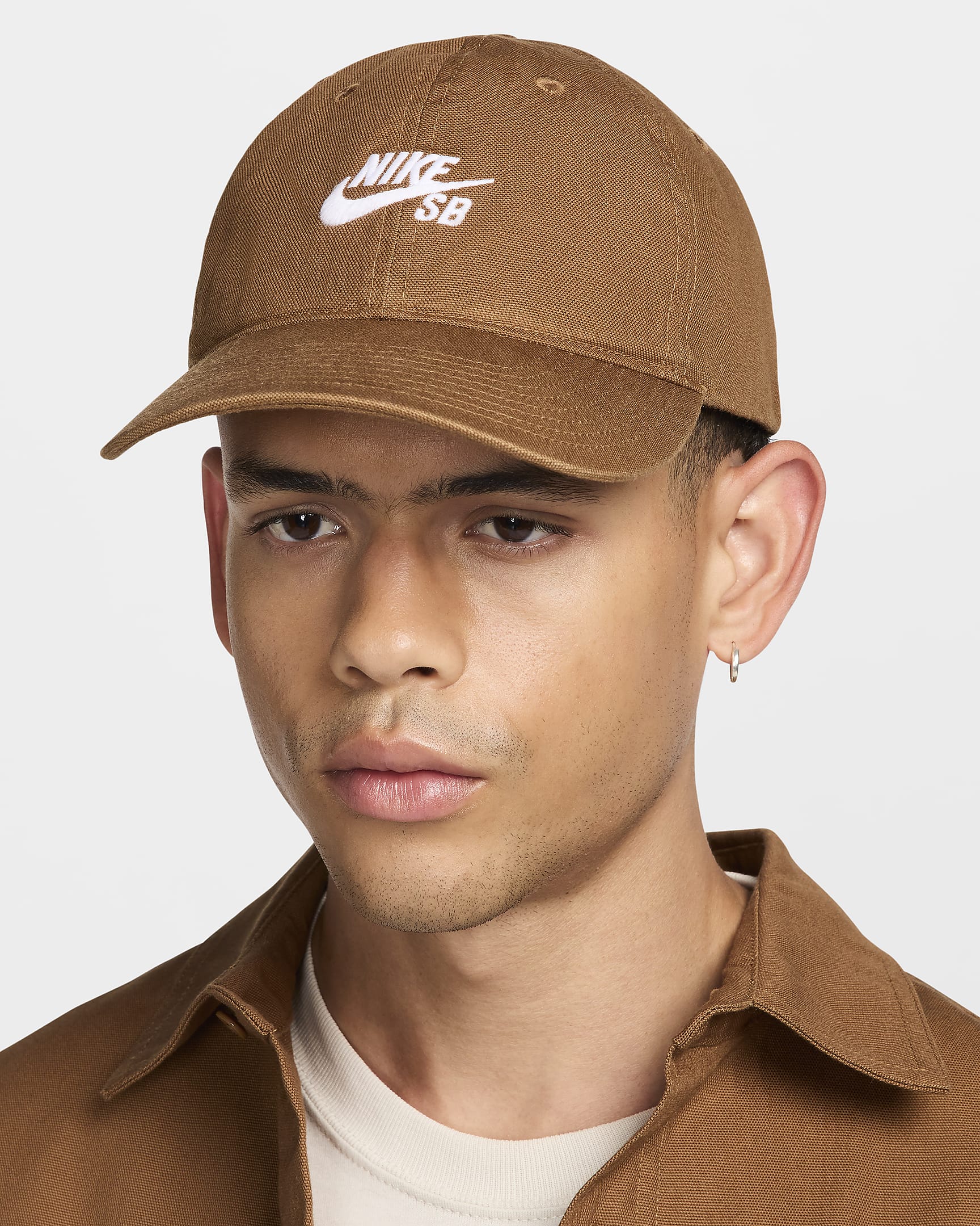 Nike SB Club Logo Skate Cap LT BRITISH TAN WHITE Sun Diego Boardshop