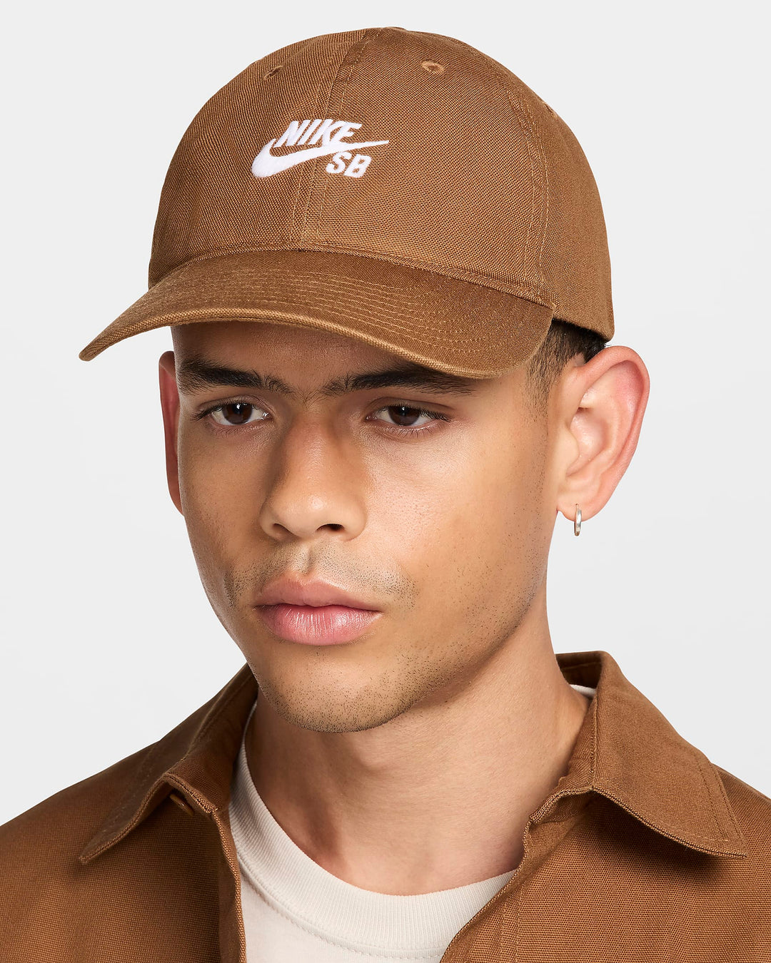 Nike SB Club Logo Skate Cap - LT BRITISH TAN/WHITE - Sun Diego Boardshop