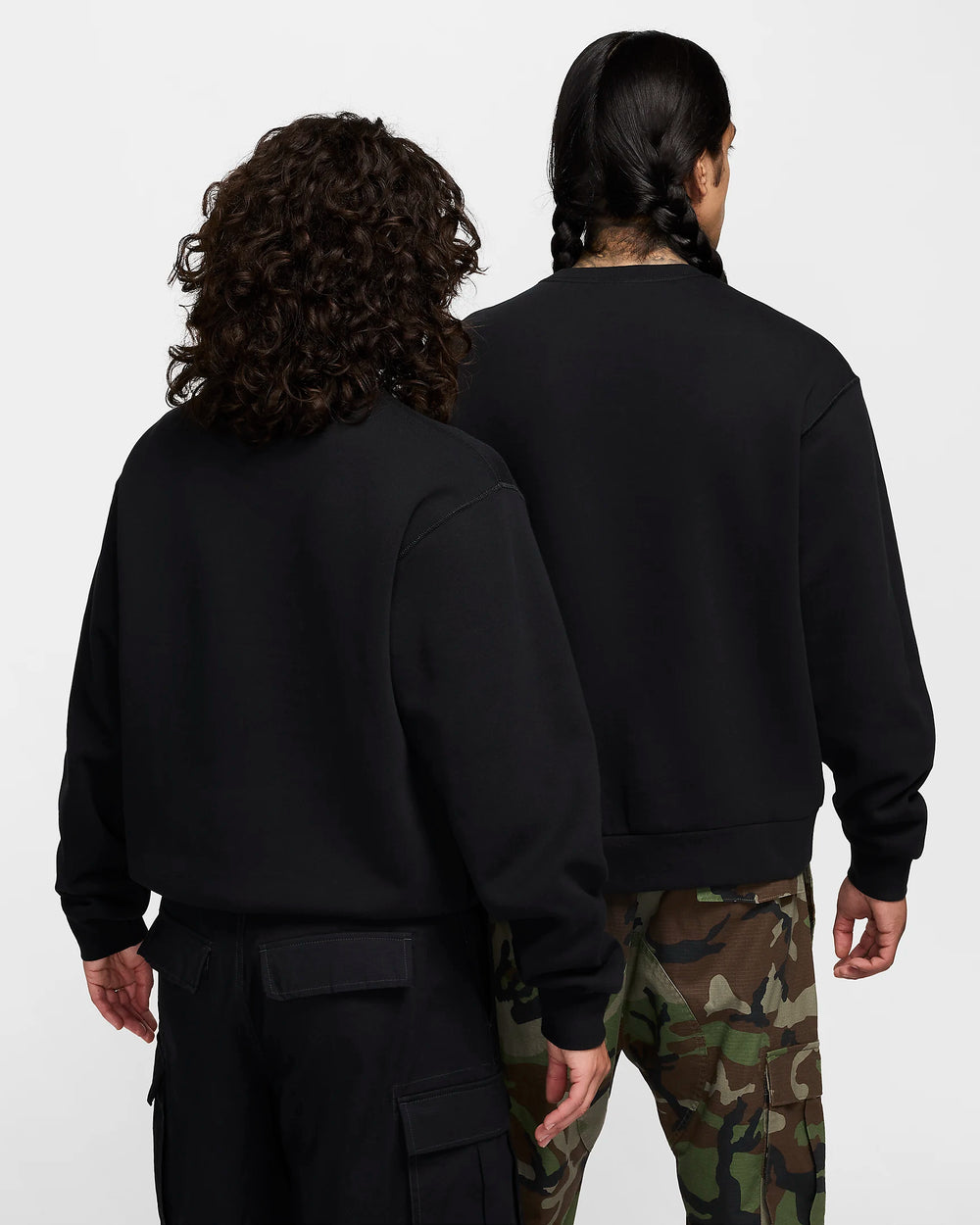 Nike Fleece Skate Crew - BLACK/WHITE - Sun Diego Boardshop