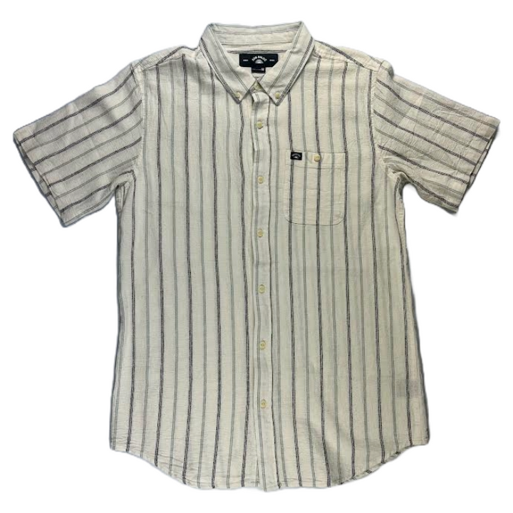 SunDiego MERLE Short Sleeve Woven - BONE - Sun Diego Boardshop