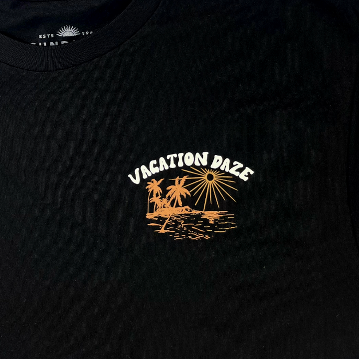 SunDiego VACATION T-Shirt - Black - Sun Diego Boardshop