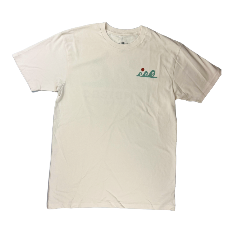 SunDiego TRES WAVES T-Shirt - Vintage White - Sun Diego Boardshop