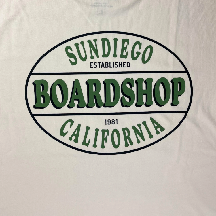 SunDiego SDBSCA T-Shirt - Vintage White - Sun Diego Boardshop