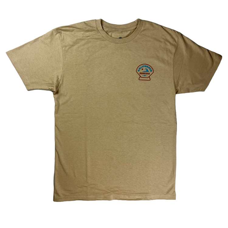 SunDiego CALIFORNIA WAVE T-Shirt - Sand - Sun Diego Boardshop