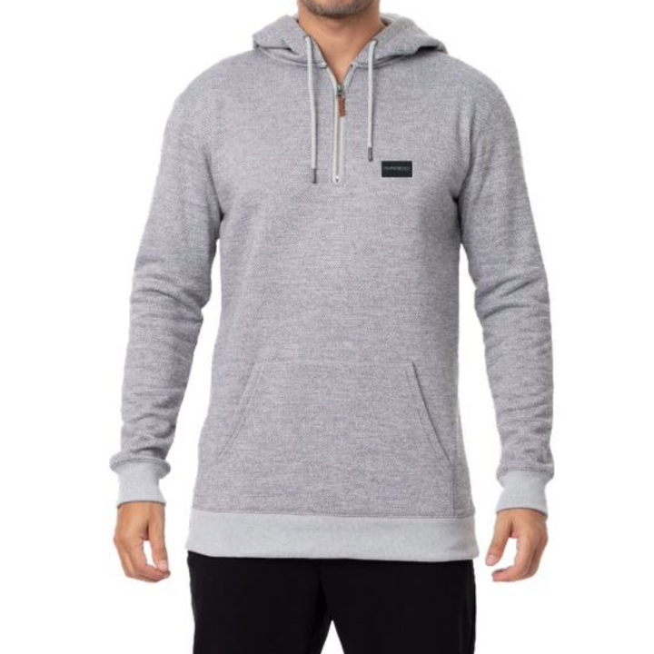 SunDiego RYDER 1/4 ZIP FLEECE - GREY HEATHER - Sun Diego Boardshop