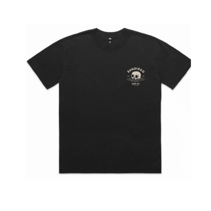 SunDiego DEATHWAVE BOX TEE - VINTAGE BLACK - Sun Diego Boardshop