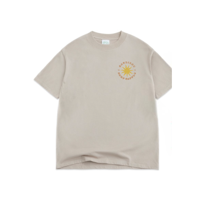 SunDiego SD MAP BOX TEE - STRING TAN - Sun Diego Boardshop