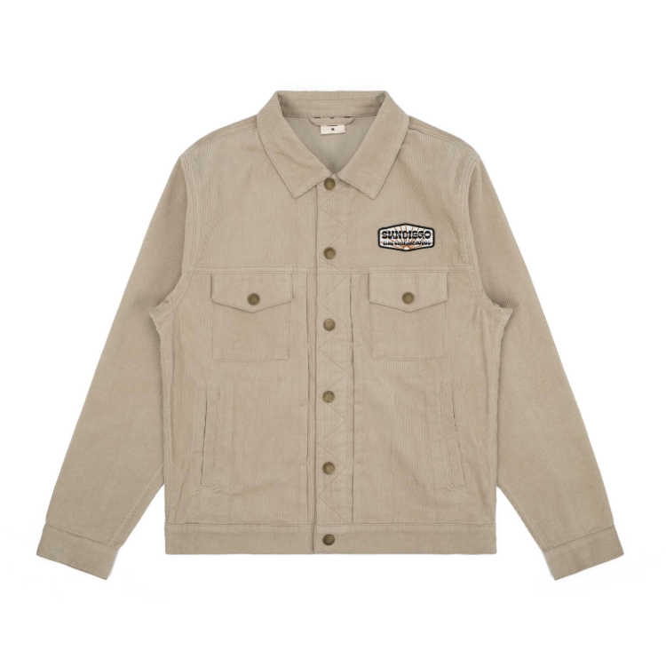 SunDiego RANGER CORD JACKET - TAN - Sun Diego Boardshop