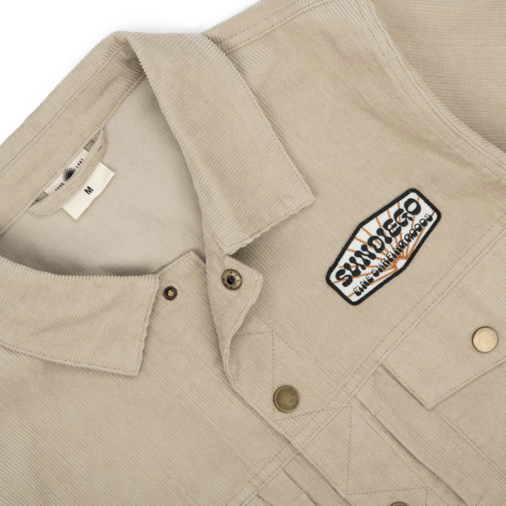 SunDiego RANGER CORD JACKET - TAN - Sun Diego Boardshop