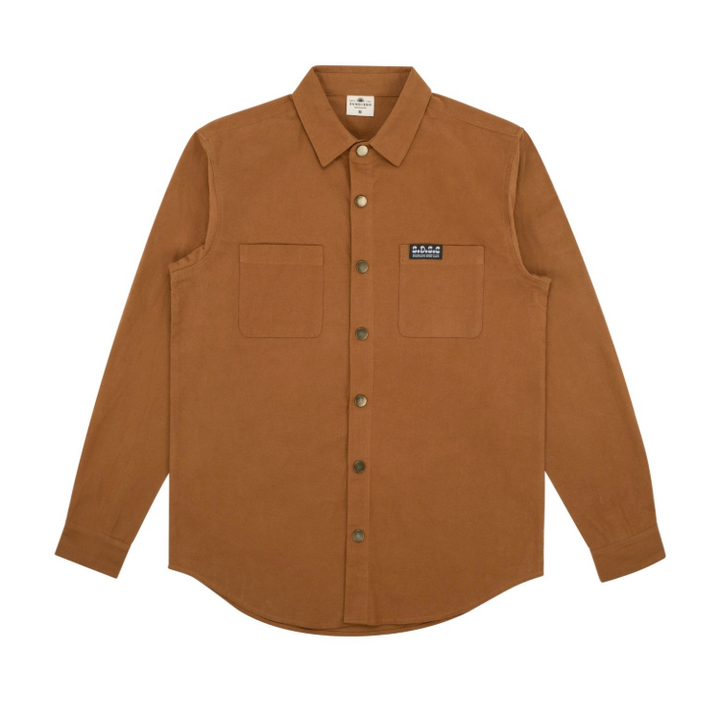 SunDiego Cardiff Solid Flannel - RUST - Sun Diego Boardshop