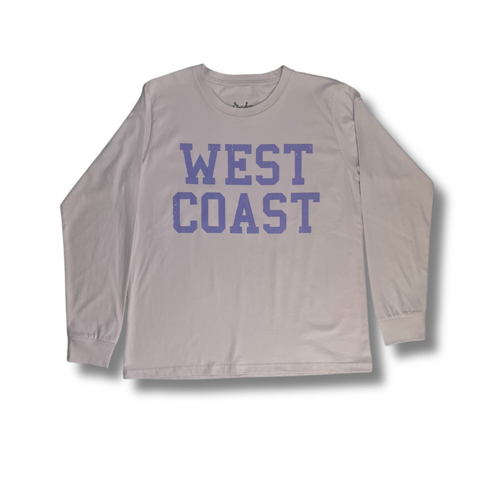 Sun Diego Long Sleeve Tee West Coast Crop - Orchid/Lavender  (Front)