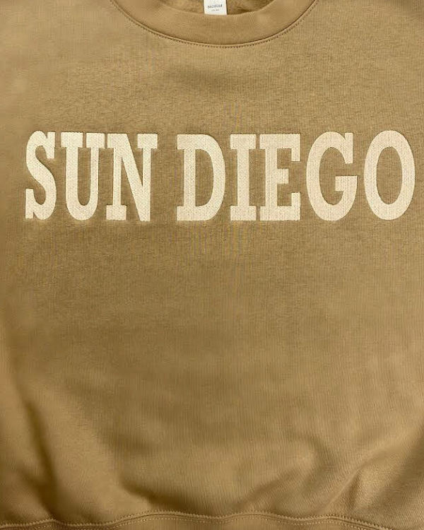 Sun Diego Fleece Embroidered - Sand - Sun Diego Boardshop