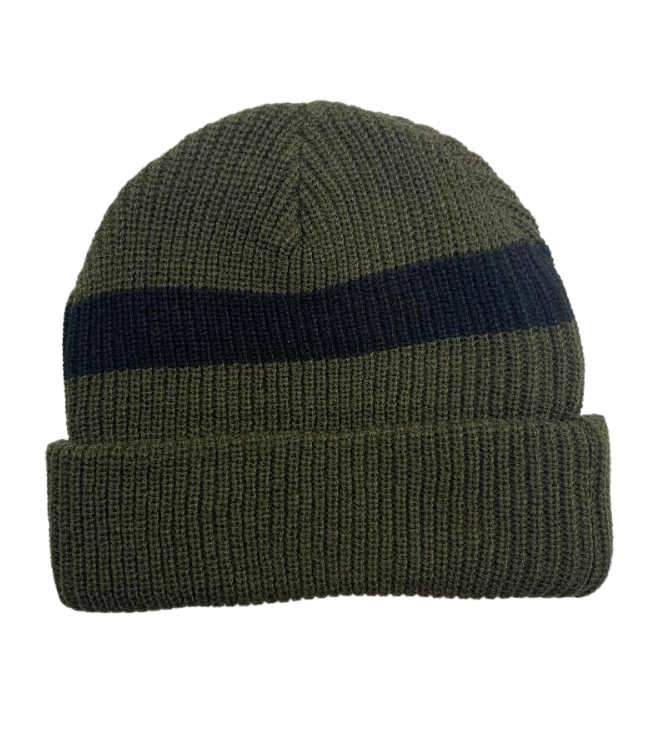 Sun Diego Reserve Solid Beanie - Army/Black - Sun Diego Boardshop