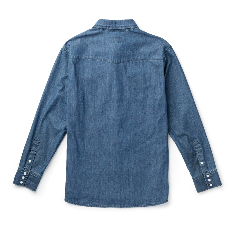 SEAGER Reagan Pearl Snap - RAW INDIGO - Sun Diego Boardshop