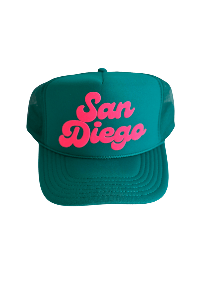 Local Beach San Diego Trucker Hat - Jade - Sun Diego Boardshop