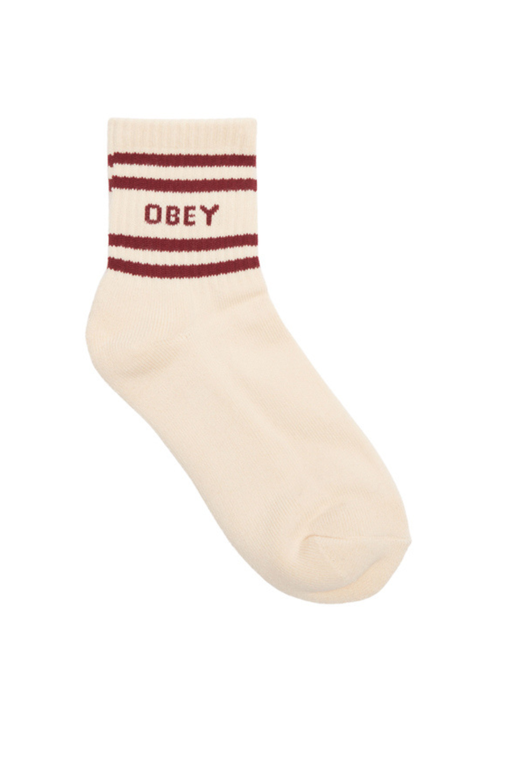 Obey Coop Sock - UNBLEACHED/ZINFANDEL - Sun Diego Boardshop