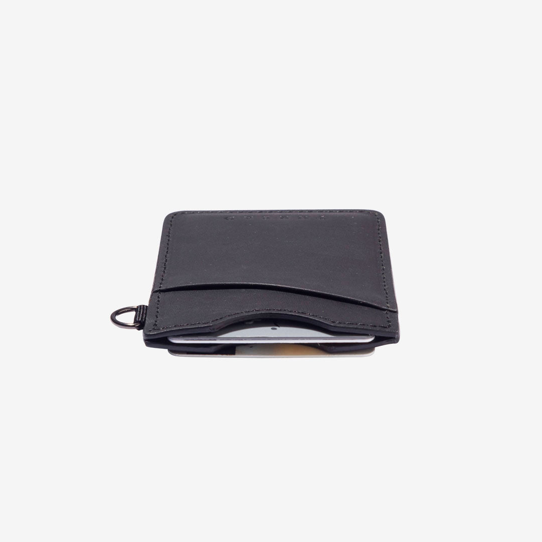 Thread Vertical Leather Wallet - Black - Sun Diego Boardshop