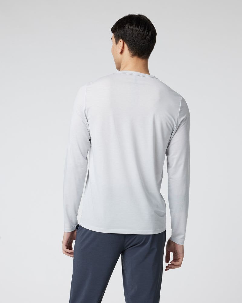 VUORI Long Sleeve Current Tech Tee - FROST GREY - Sun Diego Boardshop