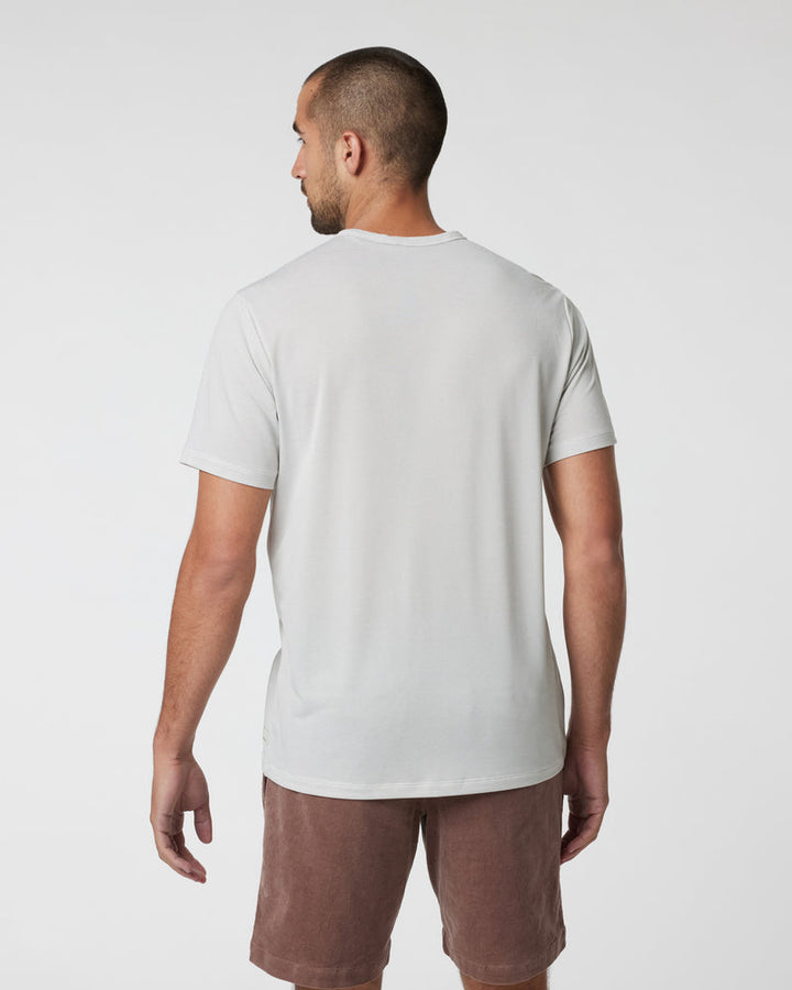 VUORI Short Sleeve Marina Stripe Tee - LIGHT GREY - Sun Diego Boardshop