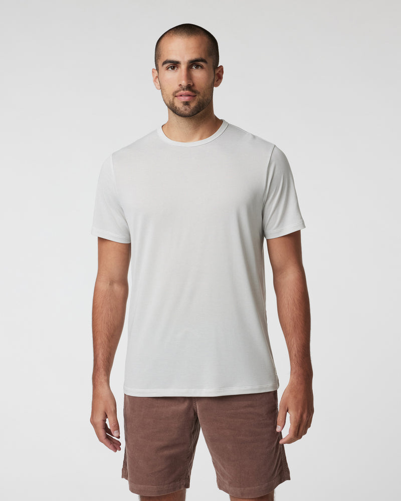 VUORI Short Sleeve Marina Stripe Tee - LIGHT GREY - Sun Diego Boardshop