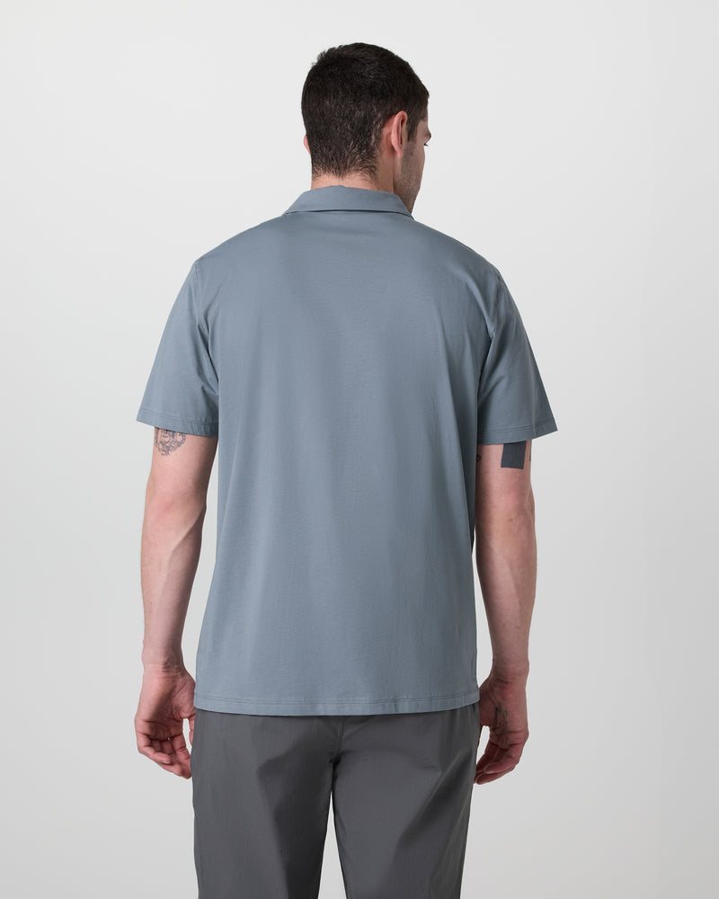 Vuori Short Sleeve Feather Polo - Dusty Blue - Sun Diego Boardshop