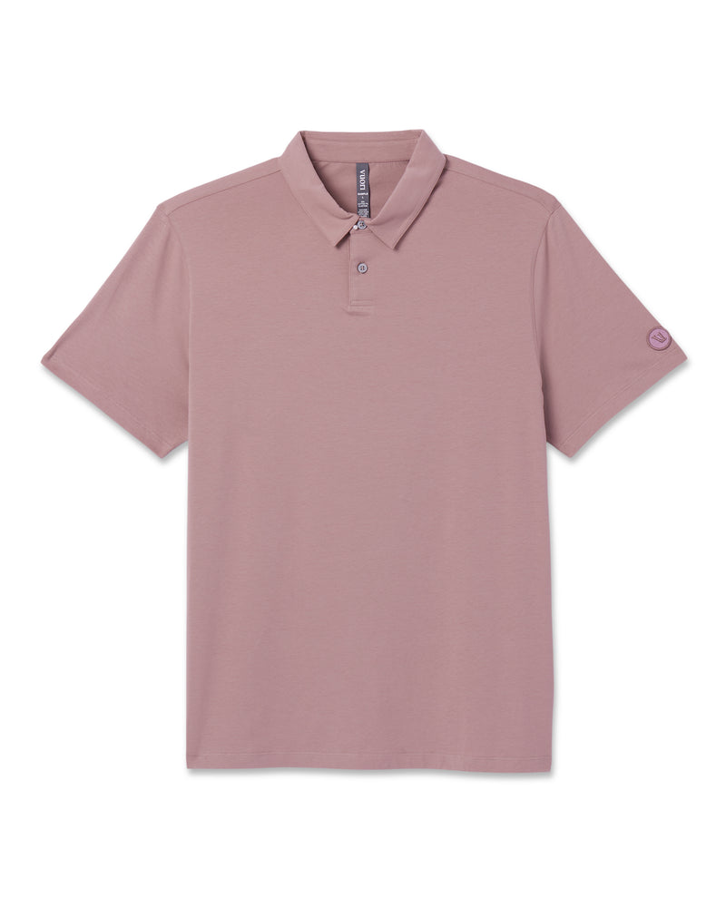 Vuori Short Sleeve Feather Polo - Zion Rose - Sun Diego Boardshop