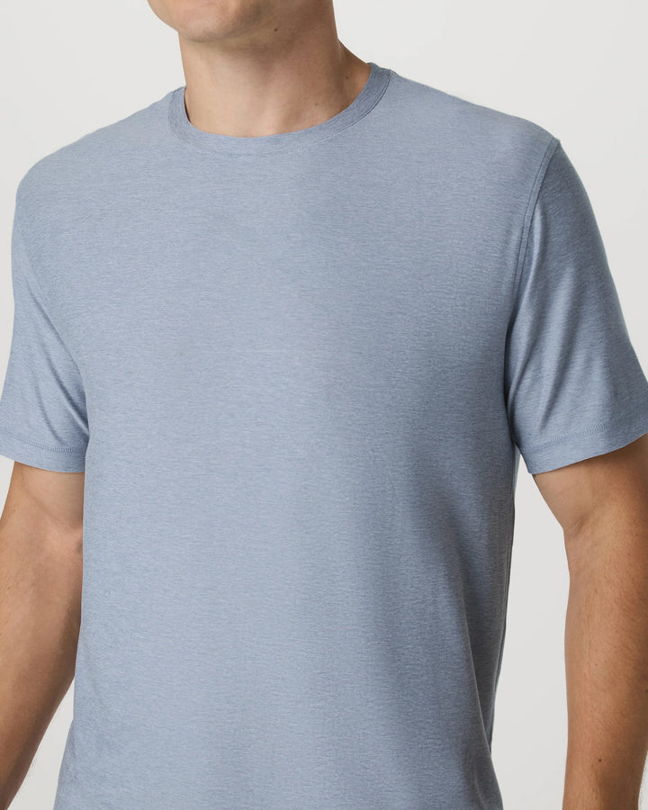 Vuori Men's Strato Tech Tee - Blue Dusk Heather - Sun Diego Boardshop