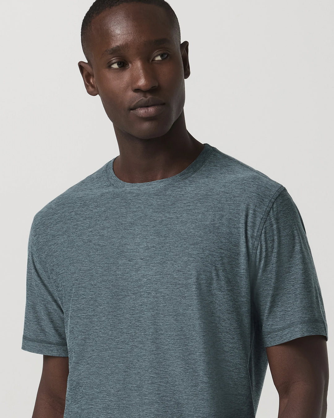 Vuori Men's Strato Tech Tee - Blue Sea Heather - Sun Diego Boardshop