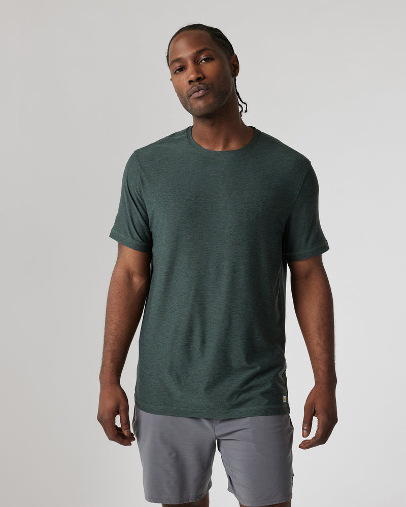 VUORI Strato Tech Tee - ASPEN HEATHER - Sun Diego Boardshop