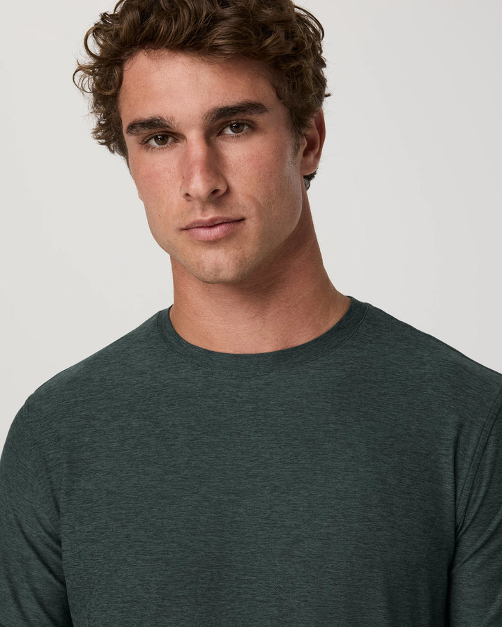 Vuori Men's Strato Tech Tee - Hemlock Heather - Sun Diego Boardshop