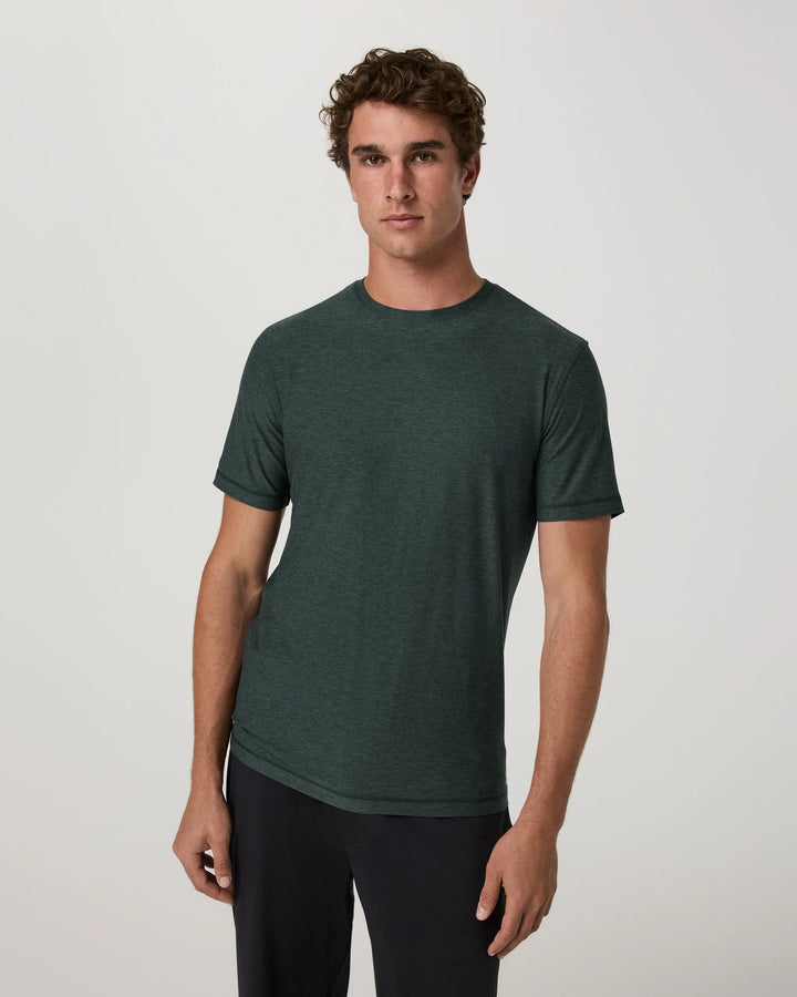 Vuori Men's Strato Tech Tee - Hemlock Heather - Sun Diego Boardshop