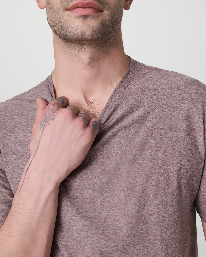 Vuori Strato Tech Tee - Dark Umber - Sun Diego Boardshop