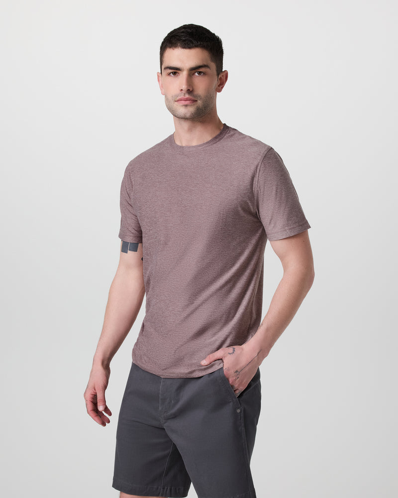Vuori Strato Tech Tee - Dark Umber - Sun Diego Boardshop