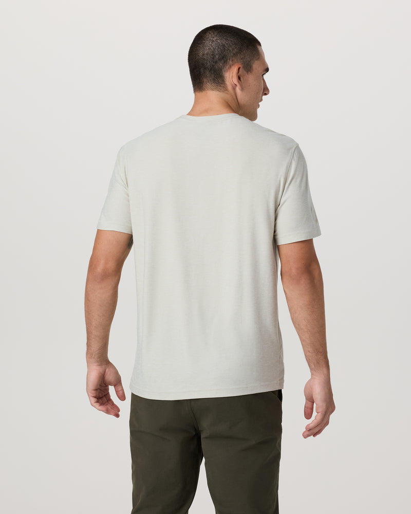 Vuori Strato Tech Tee - Mushroom Heather - Sun Diego Boardshop