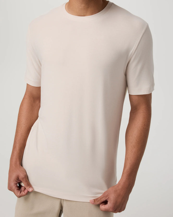 Vuori Men's Strato Tech Tee - Milkweed Heather