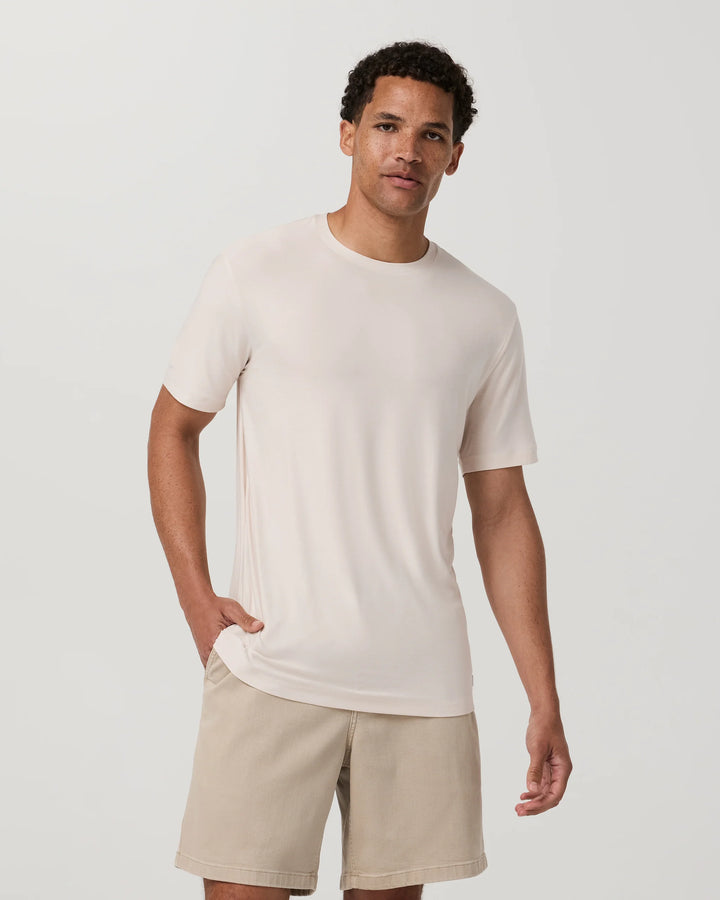 Vuori Men's Strato Tech Tee - Milkweed Heather