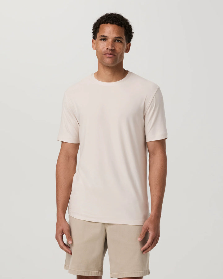 Vuori Men's Strato Tech Tee - Milkweed Heather
